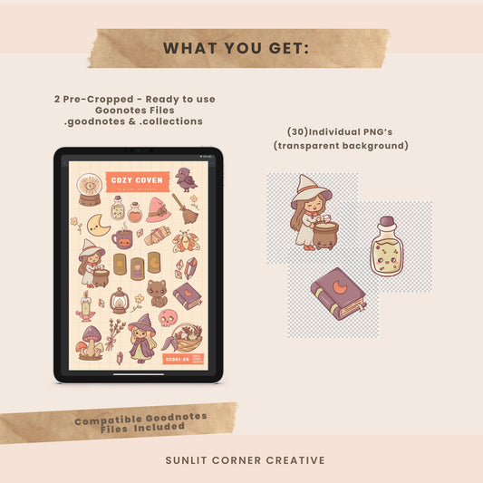 Cozy Coven | Digital Stickers