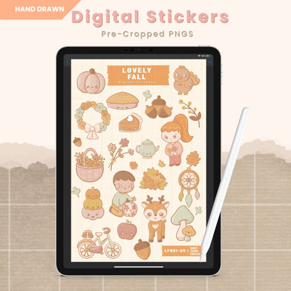 Lovely Fall | Digital Stickers