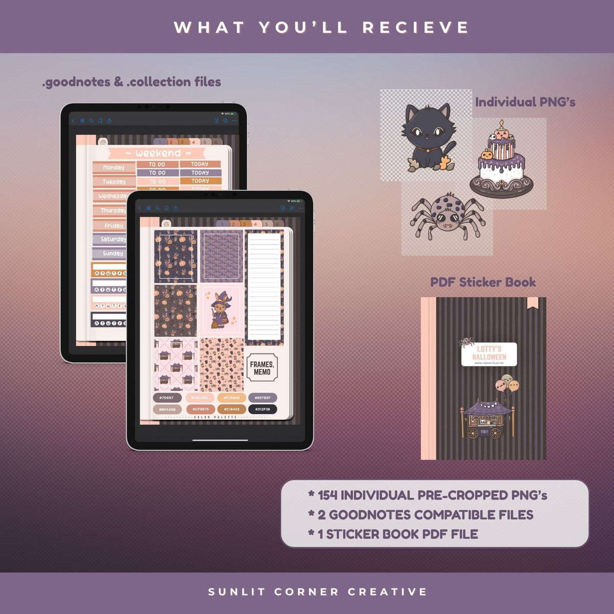 Halloween Duo -Digital Stickers Bundle
