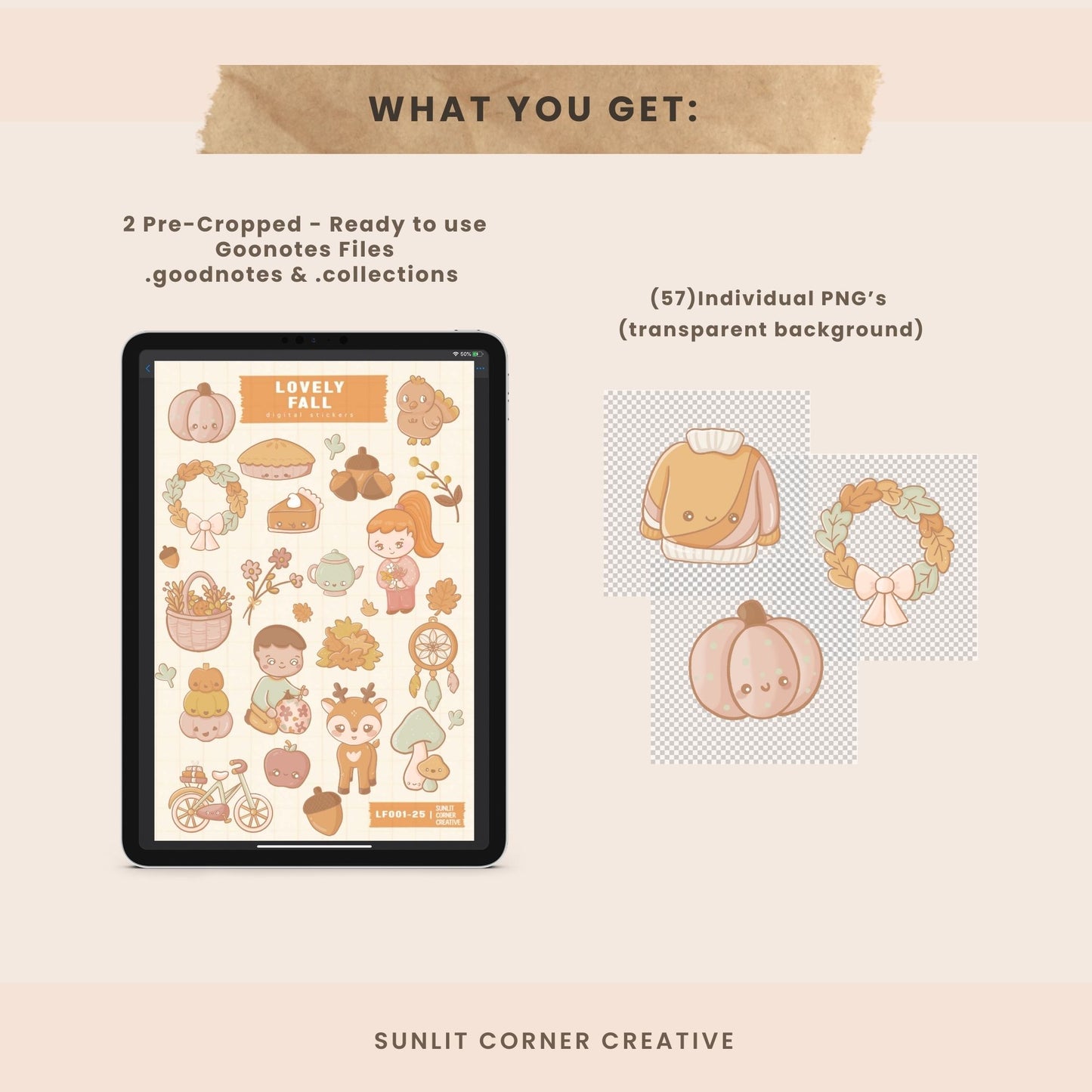 Lovely Fall | Digital Stickers