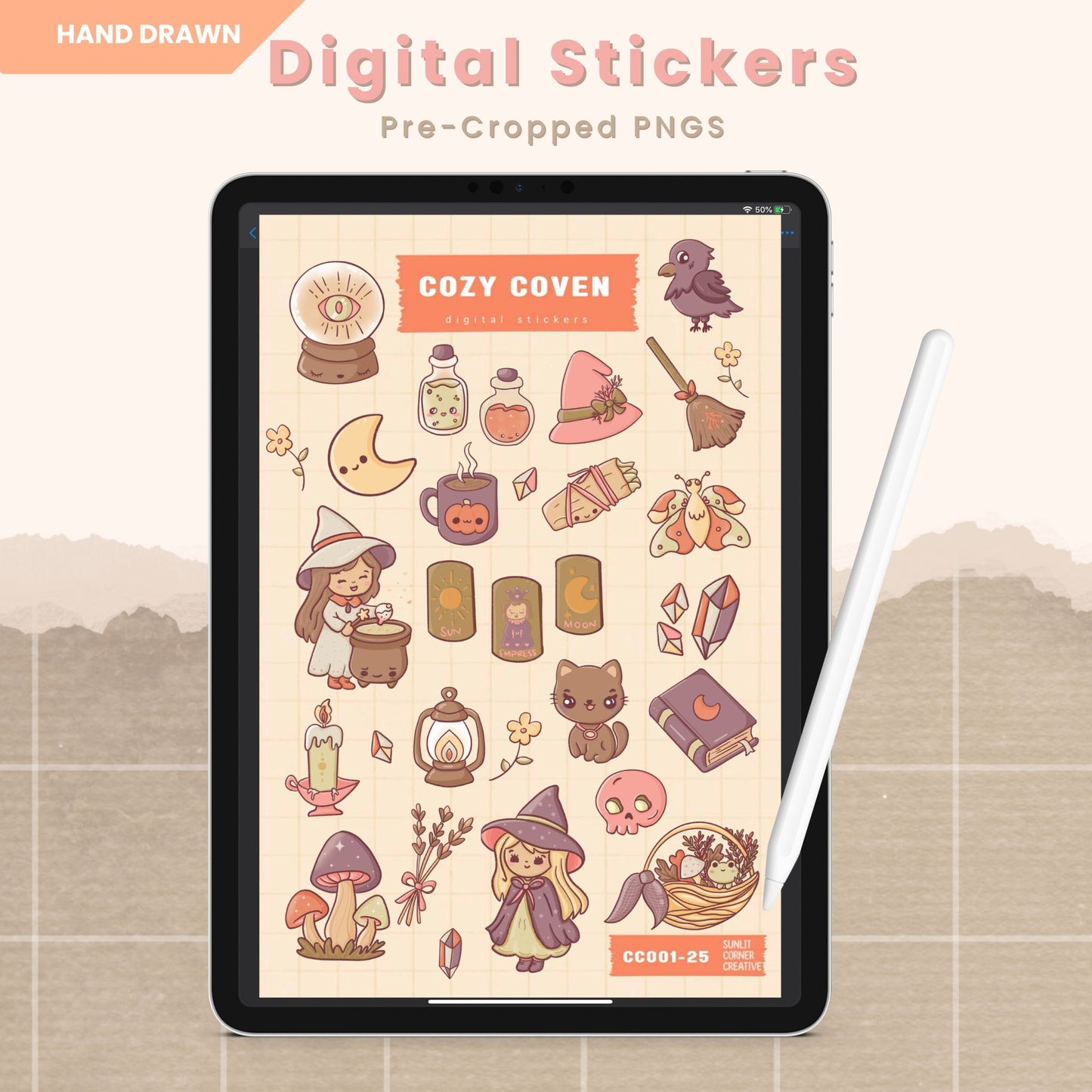 Cozy Coven | Digital Stickers