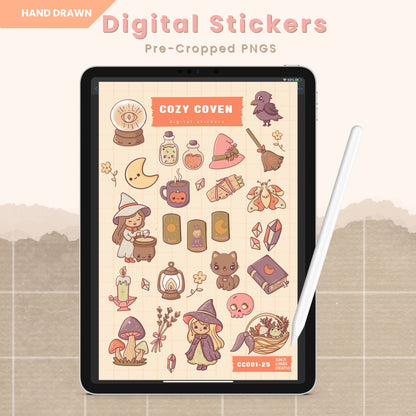 Cozy Coven | Digital Stickers