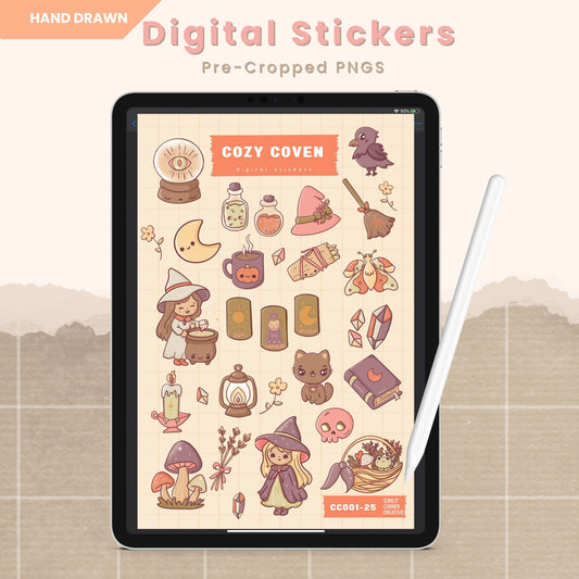 Cozy Coven | Digital Stickers