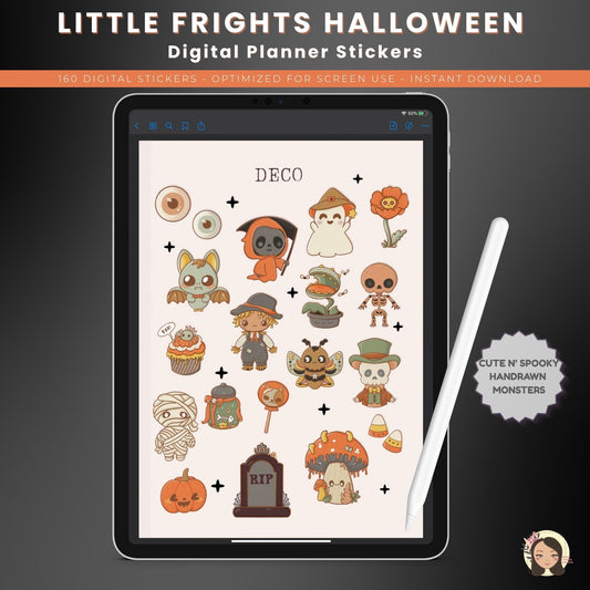 Little Frights Halloween Digital Sticker Set