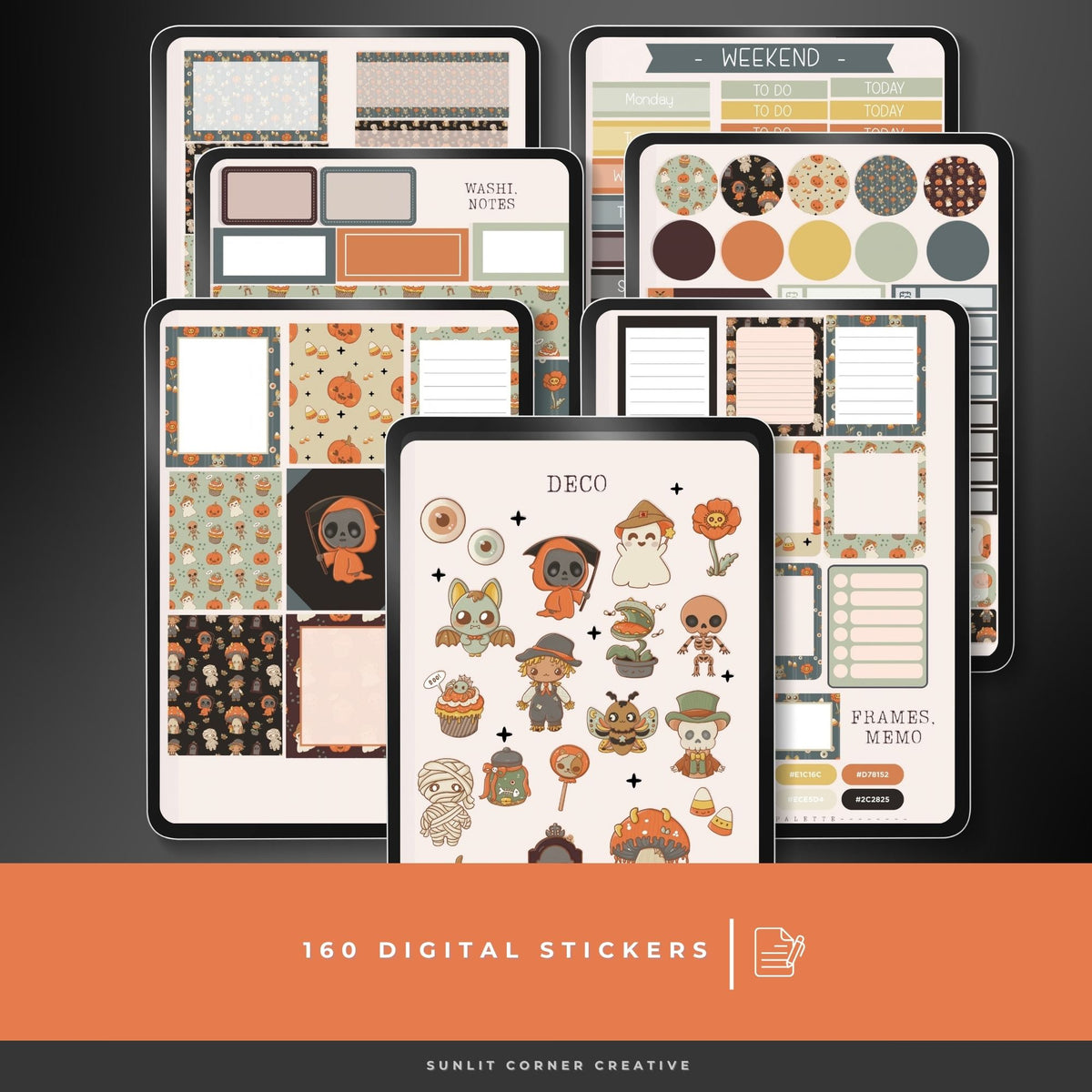 Halloween Duo -Digital Stickers Bundle